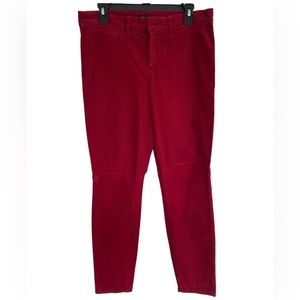 🟠TOMMY HILFIGER | WOMEN'S RED SUEDE PANTS